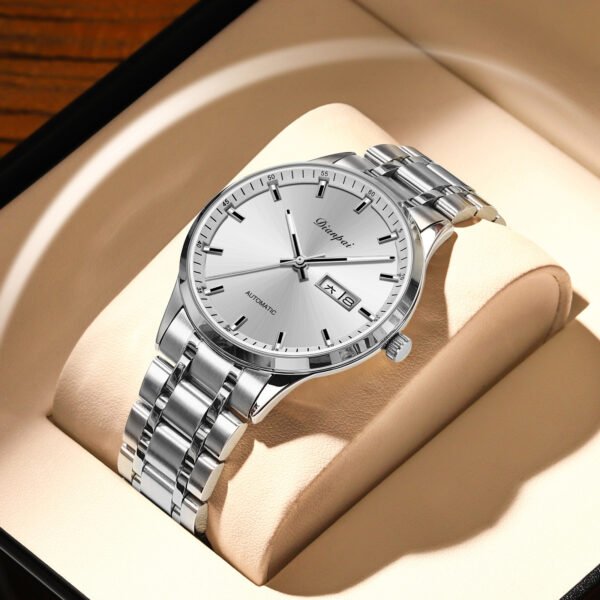 Men's Automatic Steel Belt Waterproof Luminous Mechanical Watch - Image 2