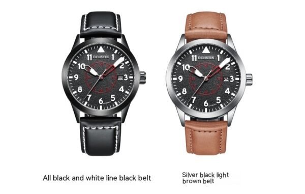 Metal Automatic Mechanical Leather Waterproof Men's Fashion Luminous Watch - Image 7