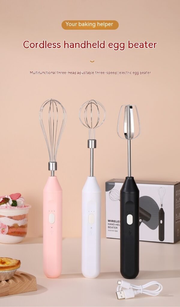 Handheld Electric Egg Beater For Home Baking Of Cakes - Image 3