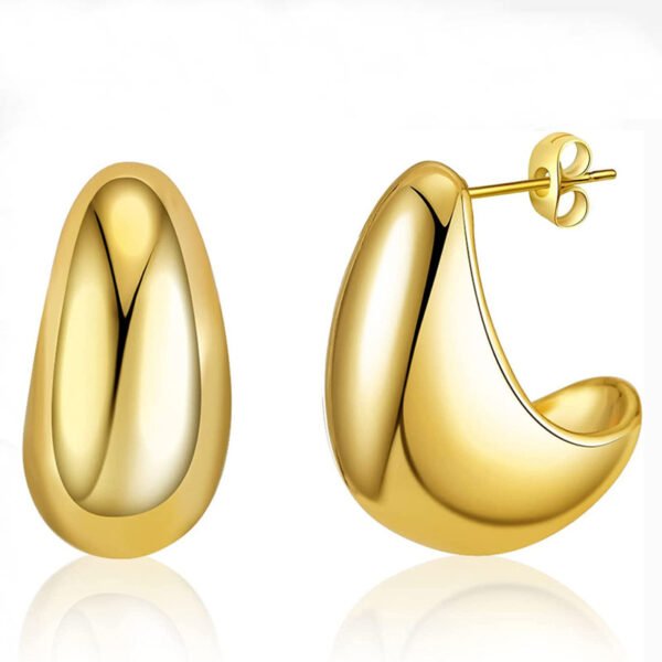 Metal Water Drop Earrings With A Sense Of Niche Luxury - Image 10