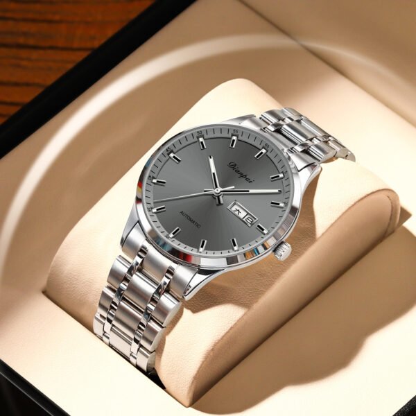 Men's Automatic Steel Belt Waterproof Luminous Mechanical Watch - Image 4