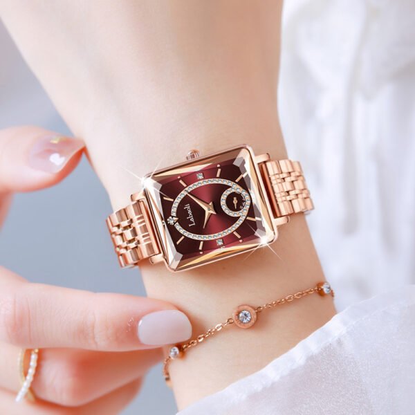 Light Luxury Temperament Women's Square Quartz Watch - Image 2