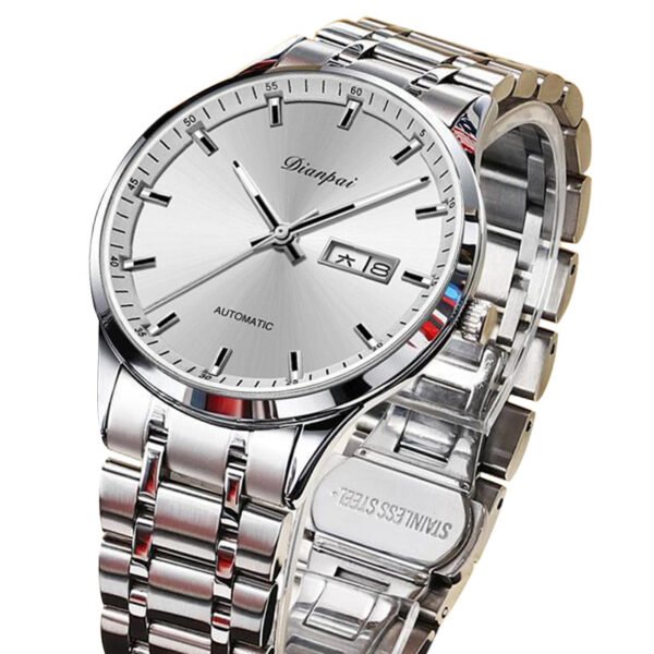 Men's Automatic Steel Belt Waterproof Luminous Mechanical Watch - Image 3